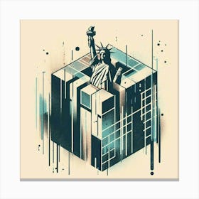 Statue Of Prison Labor Canvas Print