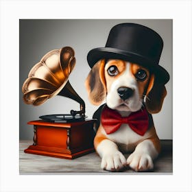 His Master's Beagle~ Reimagined 1 Canvas Print