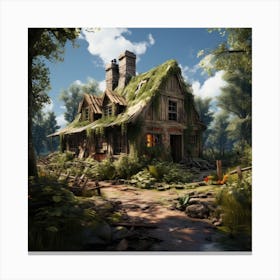 House In The Woods 2 Canvas Print