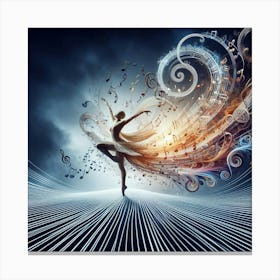 Abstract Dancer Canvas Print