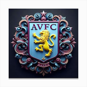 Aston Villa Crest Canvas Print