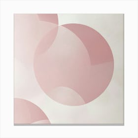 Pink Circles Canvas Print