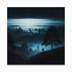 Landscape In The Mist Canvas Print