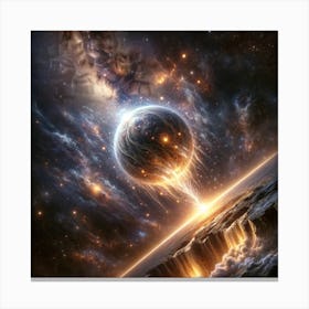 Falling universe Canvas Print