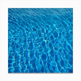 Blue Water In A Pool Canvas Print