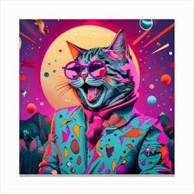 Cat In Space 1 Canvas Print