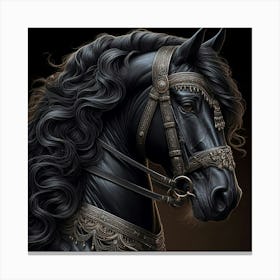 Black Horse 2 Toile