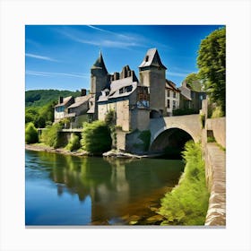 Castle On The River Canvas Print