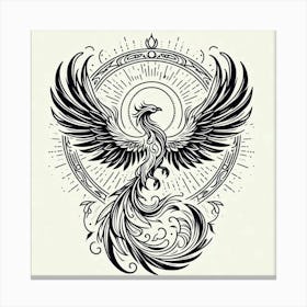 A mythical phoenix 4 Canvas Print