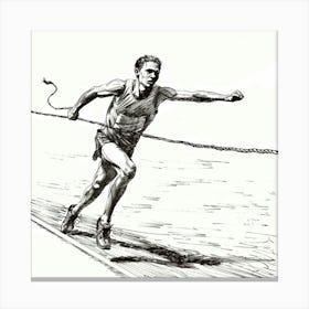 Olympic Athlete Canvas Print