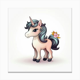 Cute Unicorn 328 Canvas Print