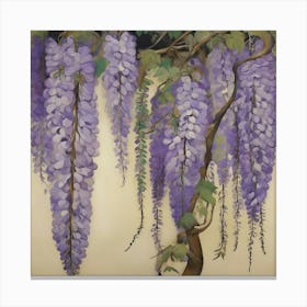 Wisteria tree Canvas Print