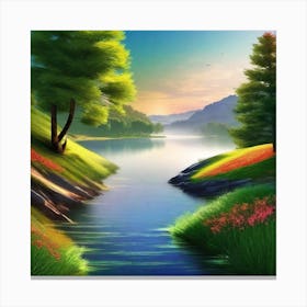 Landscape Wallpaper 1 Canvas Print