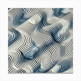 Abstract Wave Pattern 6 Canvas Print