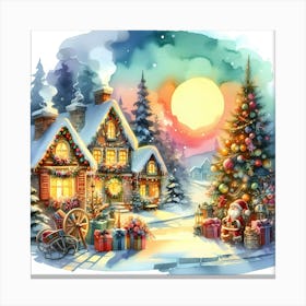 Santa'S Village Canvas Print