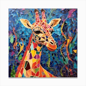 Maraclemente Mosaic Giraffe Colorful Full Page No Negative Spac 97df8ff6 4917 4731 8ea7 345e609cf899 Canvas Print