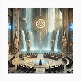 Cascade Sovereignty Main Governing Bodies Canvas Print