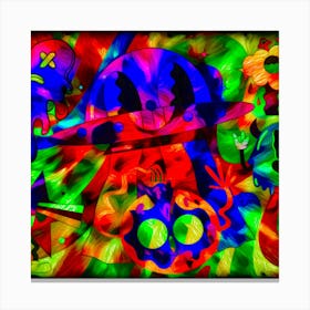 Psychedelic Monsters Canvas Print