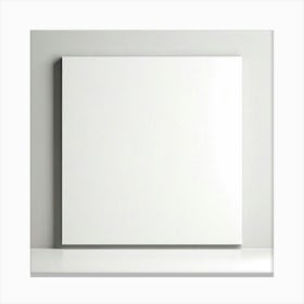 Blank Canvas On A White Wall Canvas Print