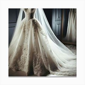 Beautiful Wedding Dress 4 Canvas Print