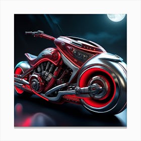 Futuristic Motorcycle 2 Canvas Print