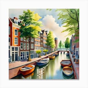 Amsterdam Canal 1 Canvas Print