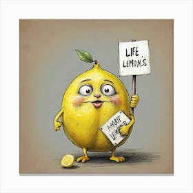 Life Lemons Canvas Print