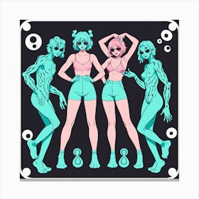 Sexy Girls 14 Canvas Print