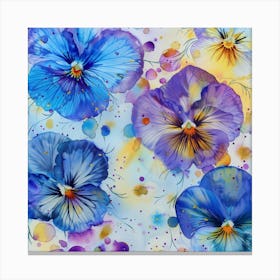 Pansies 7 Canvas Print