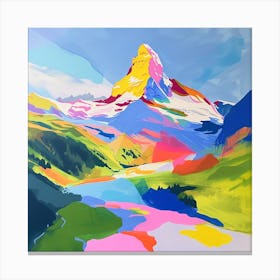 Abstract Travel Collection Zermatt Switzerland 3 Canvas Print