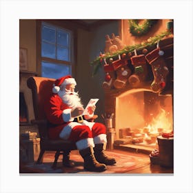 Christmas Santa 8 Canvas Print