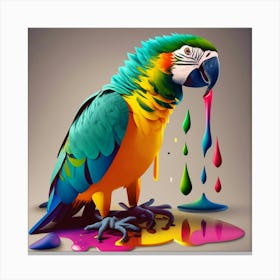 Colorful Parrot 1 Canvas Print