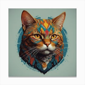 Cat Portrait Canvas Print