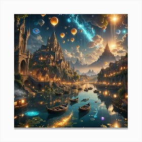 Fairytale City 3 Canvas Print