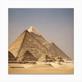 Giza Pyramids Canvas Print