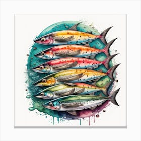 Sardines Canvas Print