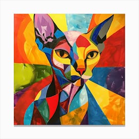 Kisha2849 Picasso Style Hairless Cat No Negative Space Full Pag 1329eb32 532b 4bef 8a4a 8120fefd7aec Canvas Print