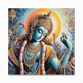 Lord Krishna 14 Canvas Print