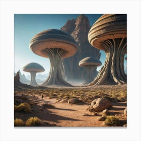 Fungus Landscape Canvas Print