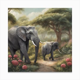 FUN ELEPHANT Canvas Print