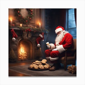 Christmas Santa 44 Canvas Print