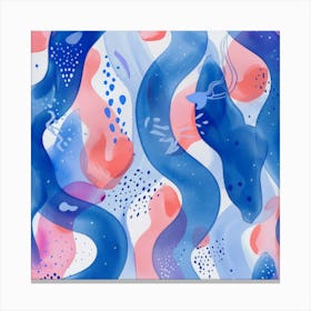 Abstract Watercolor Pattern 7 Canvas Print