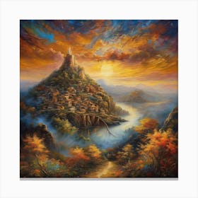 Golden Sky Canvas Print