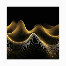 Abstract Wave Pattern 14 Canvas Print