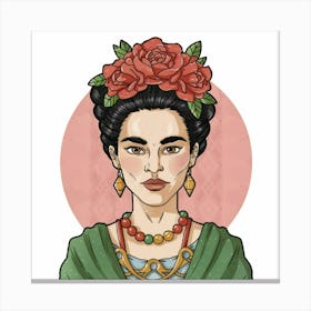 Frida Kahlo Art Print 3 Canvas Print