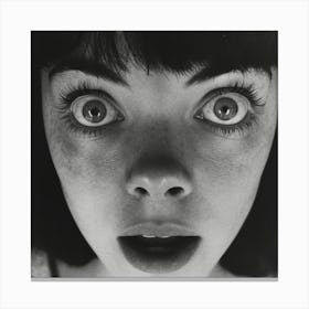 'The Girl With Big Eyes' Canvas Print