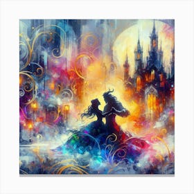 A Beauty And A Beast Dance 4 Canvas Print