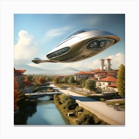 Futuristic Spaceship 65 Canvas Print