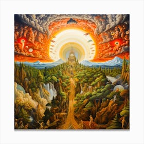 Heaven and hell Canvas Print
