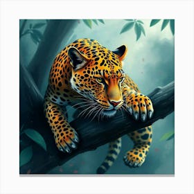 Leopard Wallpaper Canvas Print